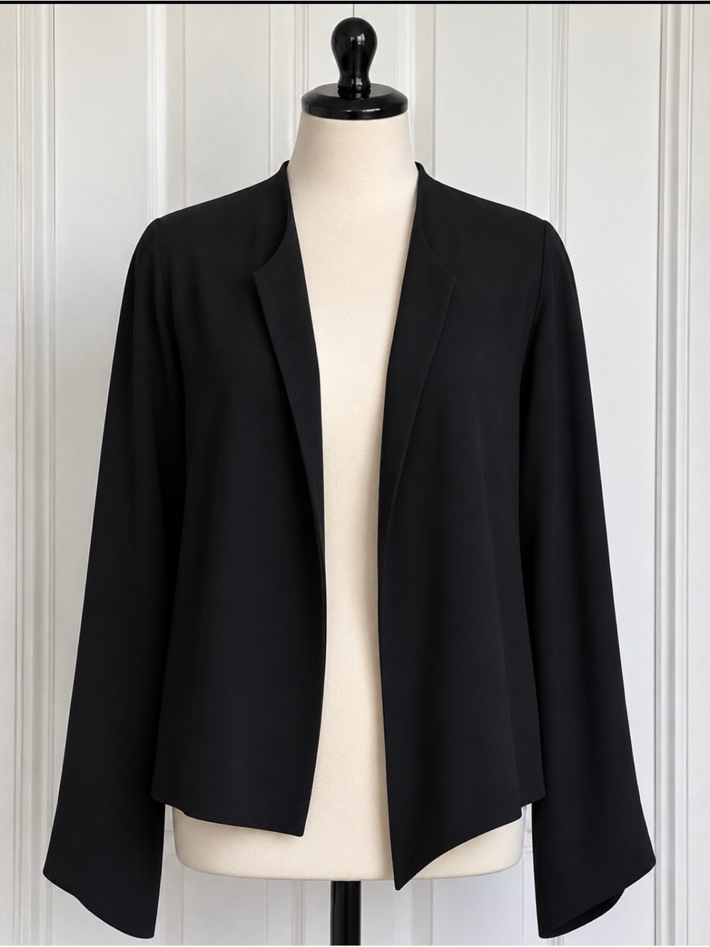 Eileen Fisher 100% Silk Open Jacket